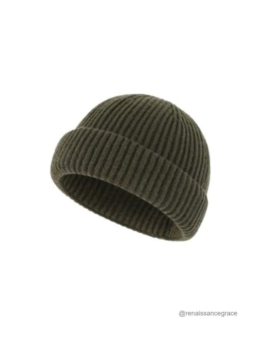 Lightweight Knit Fisherman Beanie Warm Unisex Short Cuff